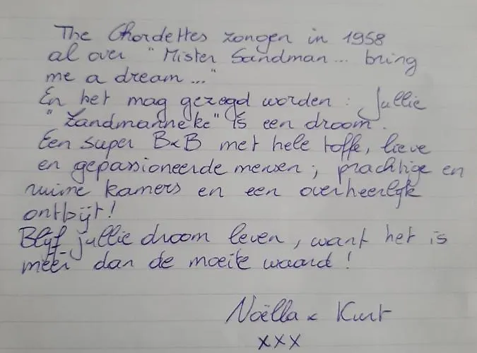 't Zandmanneke Frühstückspension 4*